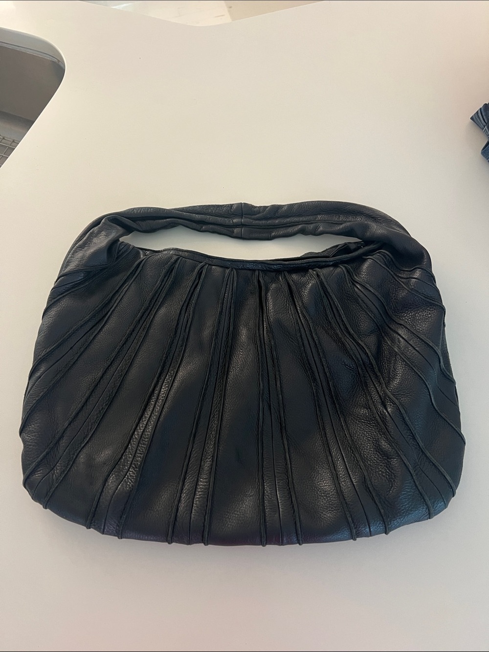 Bottega Veneta Black  Leather hobo Shoulder Bag